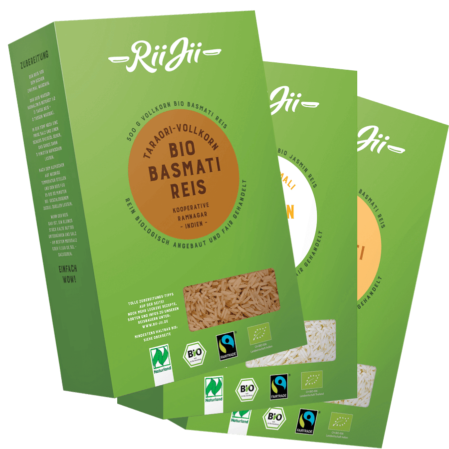 von Reis Bio-Naturland Fairtrade superköstlich, - Rii Jii & sortenrein, Bio